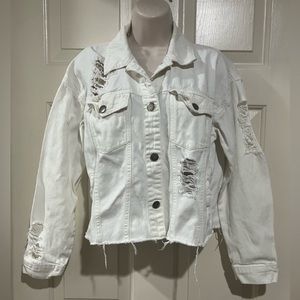 Forever 21 Woman size small distressed denim jacket